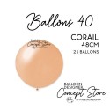 Ballons Latex 19" – 40 à 48 cm Corail