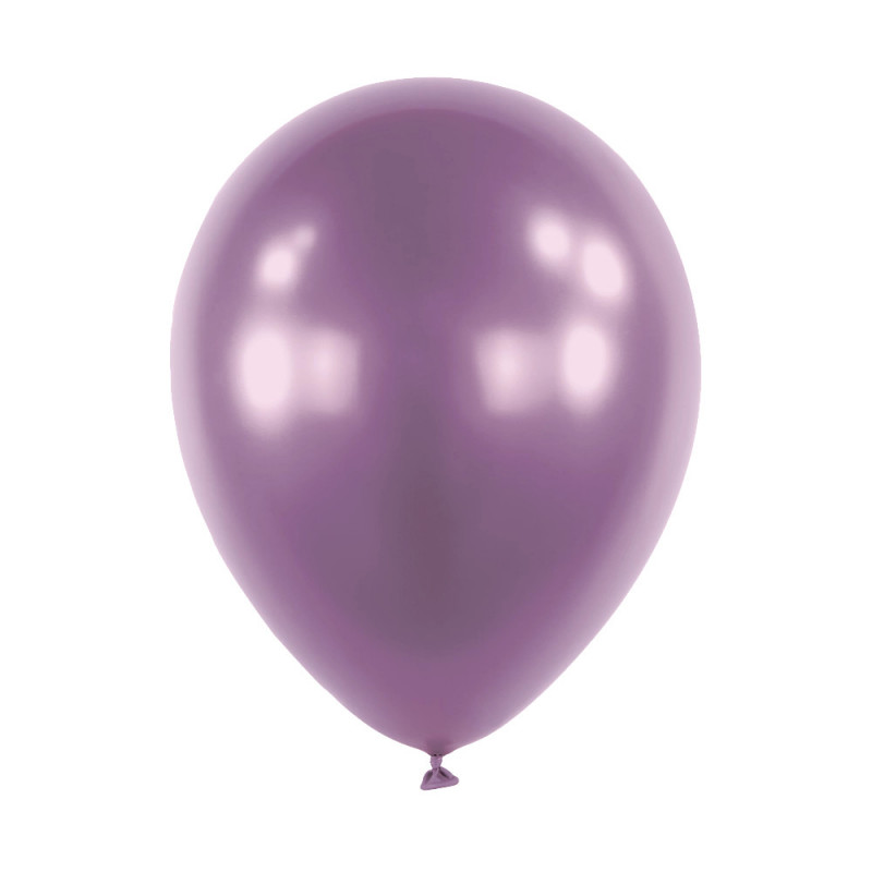 Mini Ballons latex  5" ROND - 13CM - Violet chromé