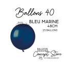 Ballons Latex 19" – 40 à 48 cm Bleu Marine