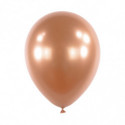 Ballons latex 11" ROND - 28CM - Rose gold chromé