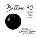 Ballons Latex 19" – 40 à 48 cm Noir