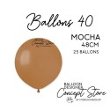 Ballons Latex 19" – 40 à 48 cm Mocha