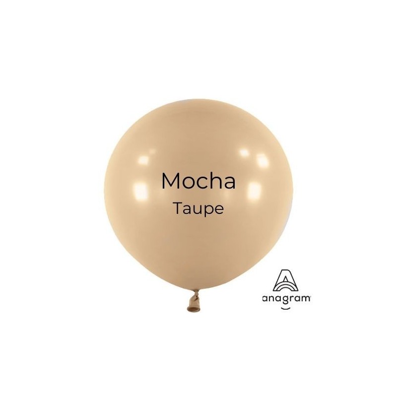 Ballons Latex 18" - 45 cm Mocha Anagram Décorateur