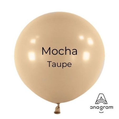 Ballons Latex 18" - 45 cm Mocha Anagram Décorateur