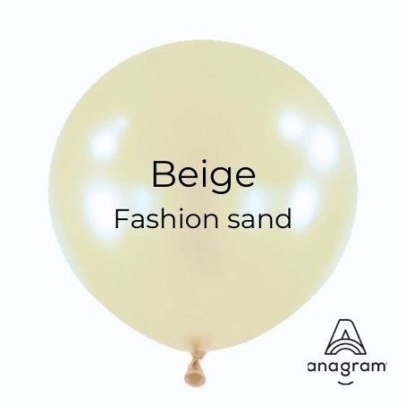 Ballons Latex 18" - 45 cm Beige Anagram Décorateur