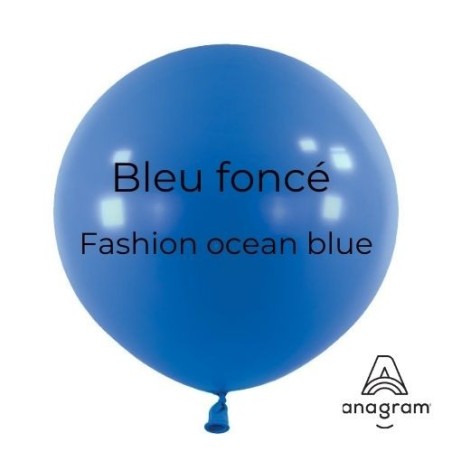 Ballons Latex 18" - 45 cm Bleu Foncé Anagram Décorateur