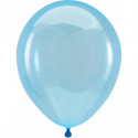 Mini Ballons latex 5" ROND - 13CM  - Bleu cristal Transparent Crystal Clearz Blue Anagram
