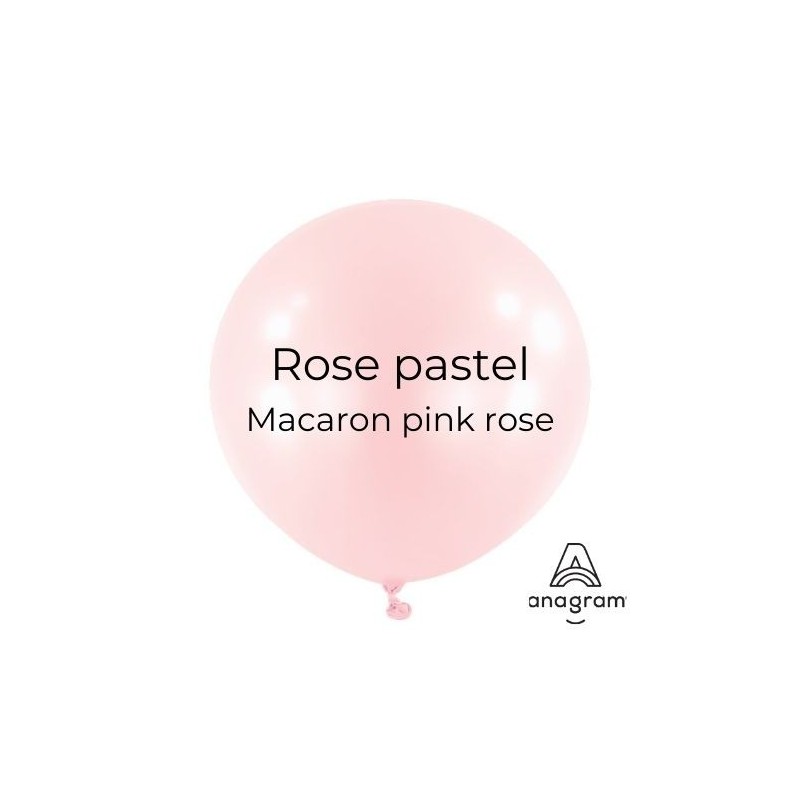 Ballons Latex 18" - 45 cm Rose Pastel Anagram