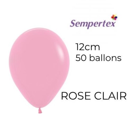 Mini Ballons 5" – Rose Clair – Lot de 50 – Sempertex