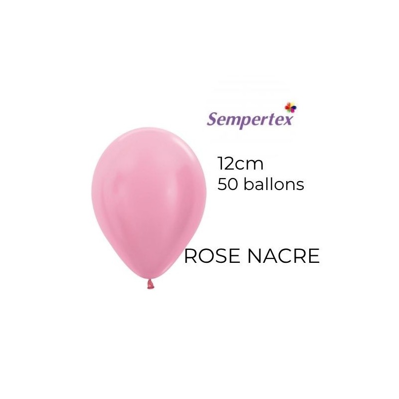 Mini Ballons 5" – Rose Nacré – Lot de 50 – Sempertex