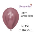 Mini Ballons 5" – Rose Chromé – Lot de 50 – Sempertex