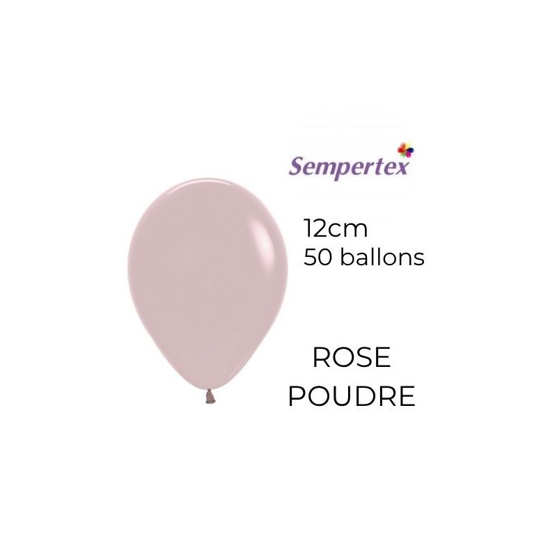 Mini Ballons 5" – Rose Poudré – Lot de 50 – Sempertex