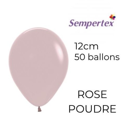 Mini Ballons 5" – Rose Poudré – Lot de 50 – Sempertex