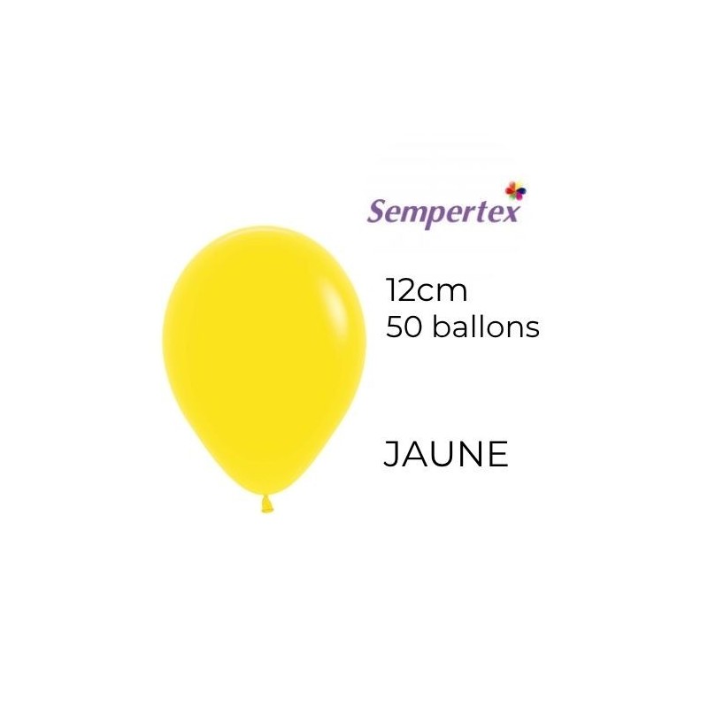 Mini Ballons 5" – Jaune – Lot de 50 – Sempertex