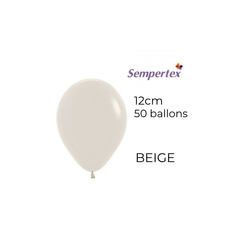 Mini Ballons 5" – Beige – Lot de 50 – Sempertex