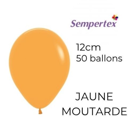 Mini Ballons 5" – Jaune Moutarde – Lot de 50 – Sempertex