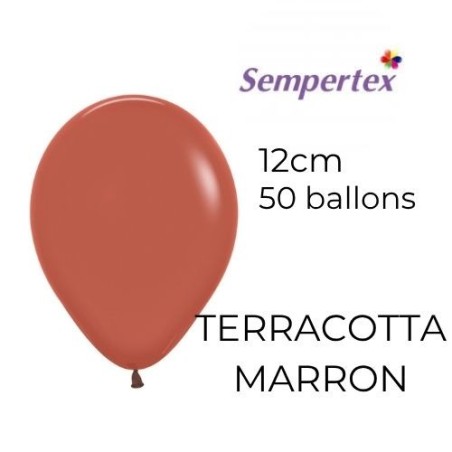 Mini Ballons 5" – Terracotta Marron – Lot de 50 – Sempertex