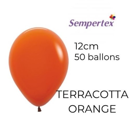 Mini Ballons 5" – Terracotta Orangé – Lot de 50 – Sempertex