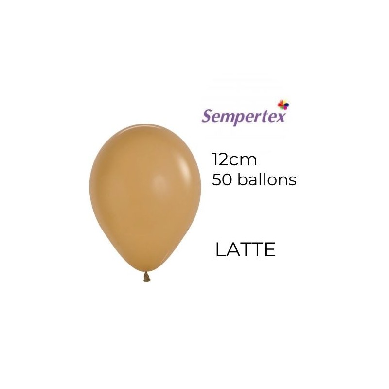 Mini Ballons 5" – Latte – Lot de 50 – Sempertex