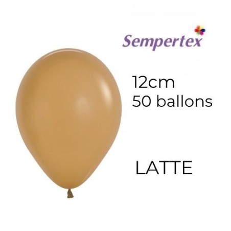 Mini Ballons 5" – Latte – Lot de 50 – Sempertex