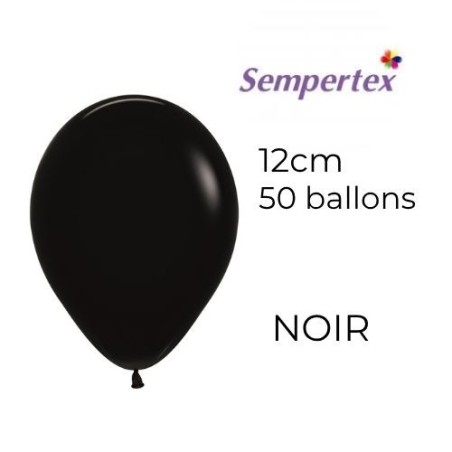 Mini Ballons 5" – Noir – Lot de 50 – Sempertex