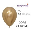 Mini Ballons 5" – Doré Chromé – Lot de 50 – Sempertex