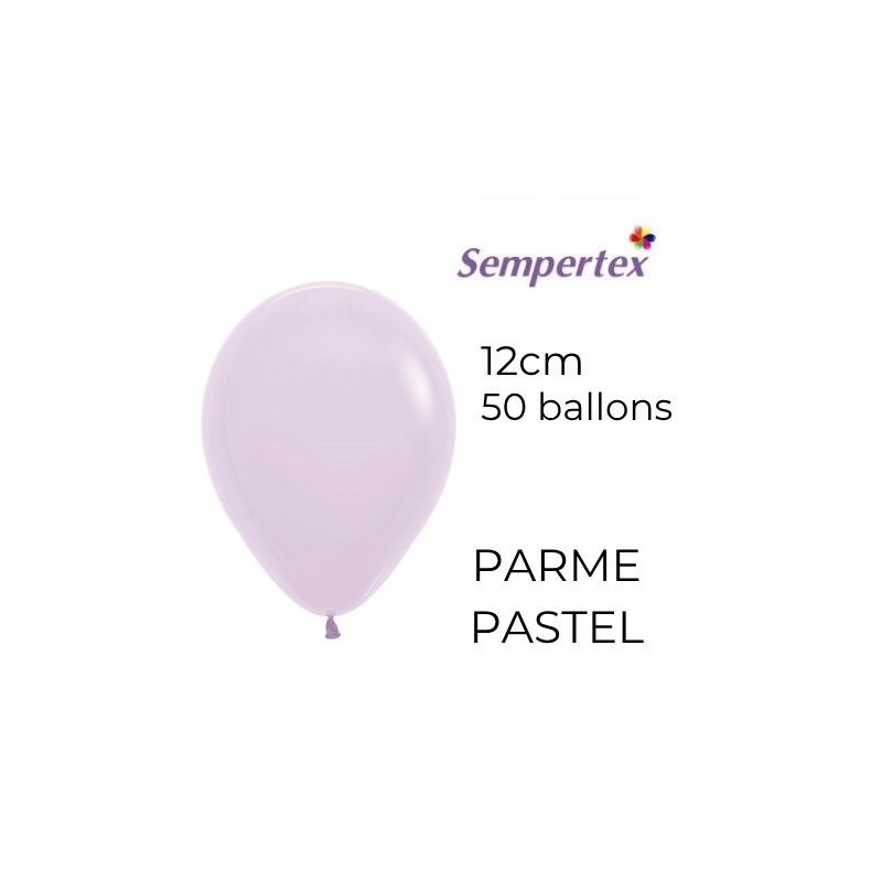 Mini Ballons 5" – Parme Pastel – Lot de 50 – Sempertex