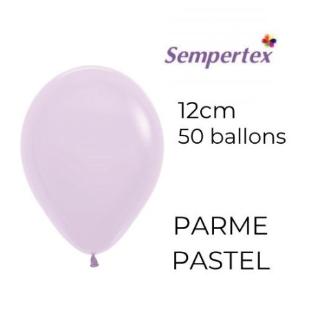 Mini Ballons 5" – Parme Pastel – Lot de 50 – Sempertex