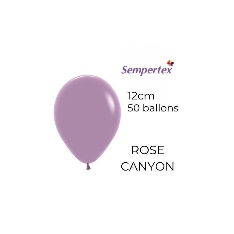 Mini Ballons 5" – Rose Canyon – Lot de 50 – Sempertex