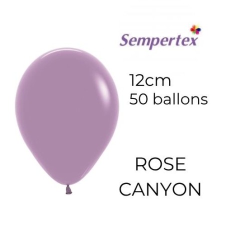 Mini Ballons 5" – Rose Canyon – Lot de 50 – Sempertex