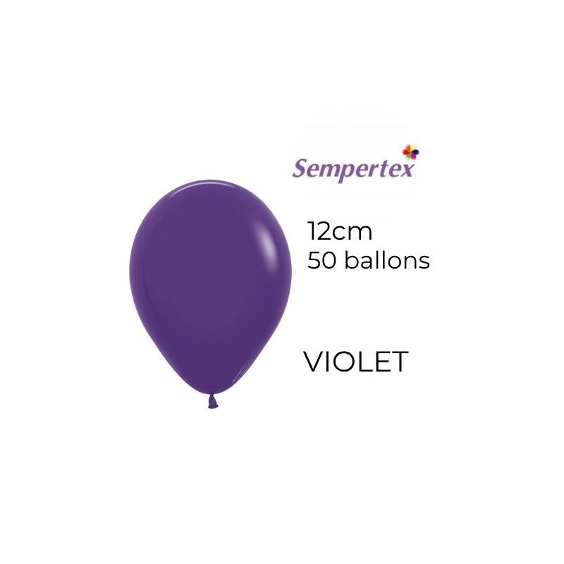 Mini Ballons 5" – Violet – Lot de 50 – Sempertex