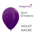 Mini Ballons 5" – Violet Nacré – Lot de 50 – Sempertex
