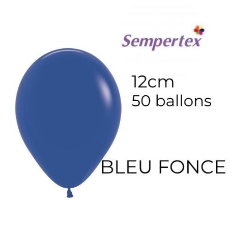 Mini Ballons 5" – Bleu Foncé – Lot de 50 – Sempertex
