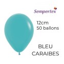 Mini Ballons 5" – Bleu Caraïbes – Lot de 50 – Sempertex