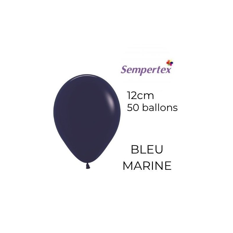Mini Ballons 5" – Bleu Marine – Lot de 50 – Sempertex