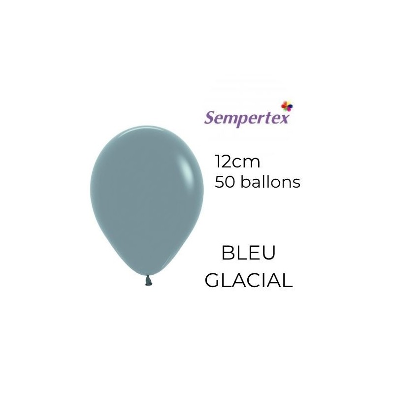 Mini Ballons 5" – Bleu Glacial – Lot de 50 – Sempertex