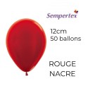 Mini Ballons 5" – Rouge Nacré – Lot de 50 – Sempertex