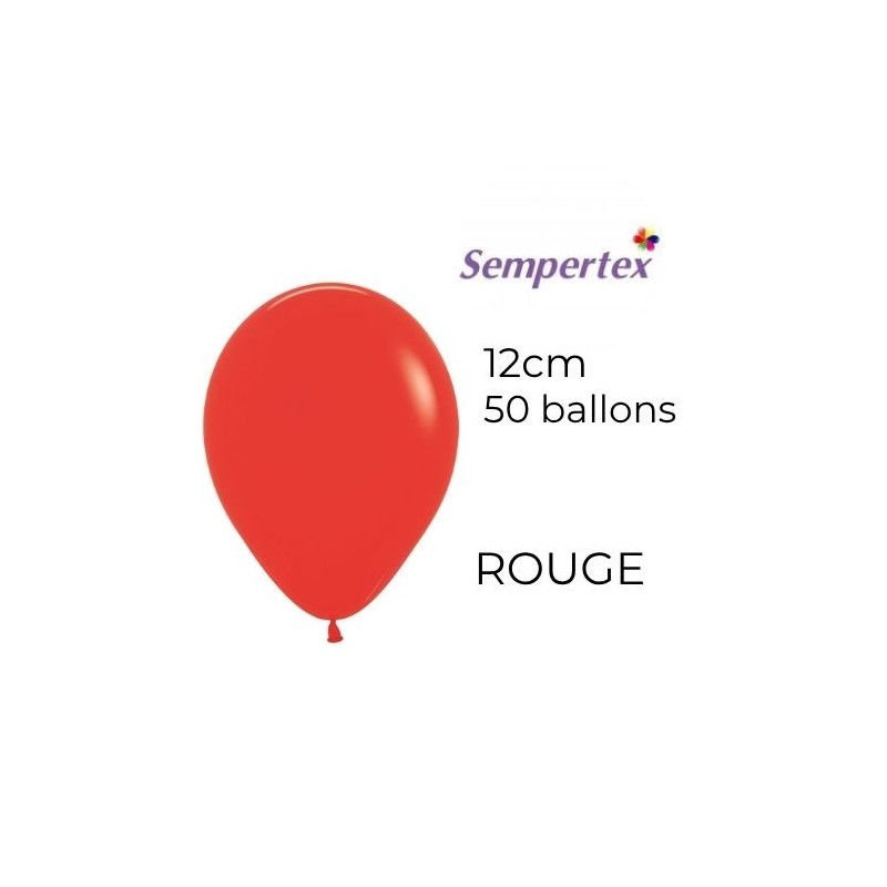 Mini Ballons 5" – Rouge – Lot de 50 – Sempertex