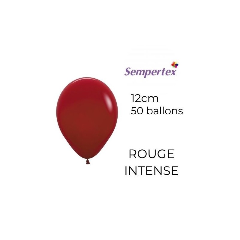 Mini Ballons 5" – Rouge Intense – Lot de 50 – Sempertex