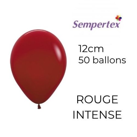 Mini Ballons 5" – Rouge Intense – Lot de 50 – Sempertex
