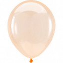 Mini Ballons latex 5" ROND - 13CM - Orange cristal transparent Crystal Clearz Anagram
