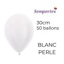 Ballons 11" – Blanc Perlé – Lot de 50 – Sempertex