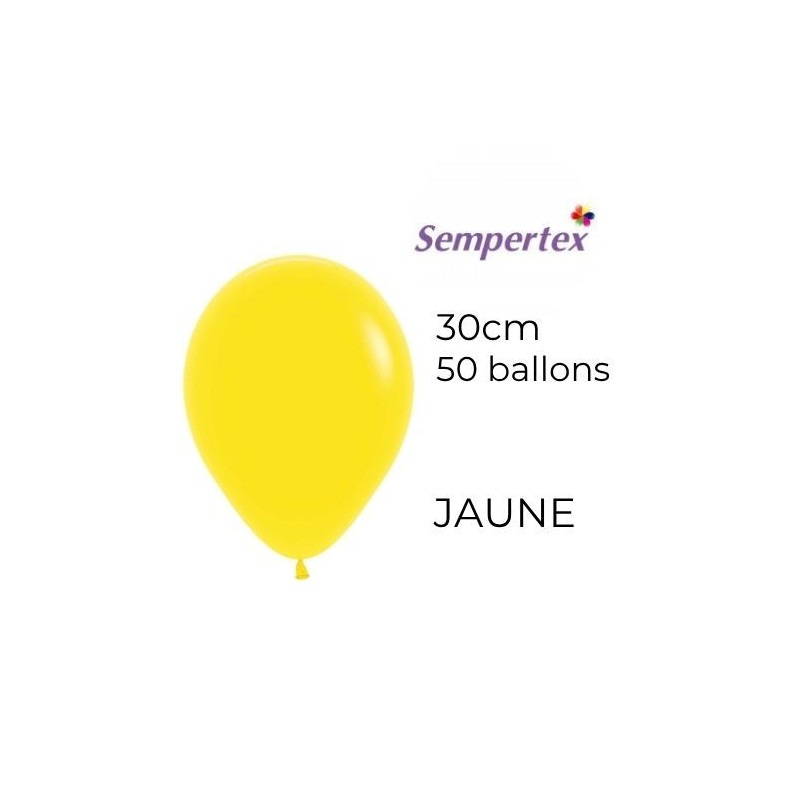 Ballons 11" – Jaune – Lot de 50 – Sempertex