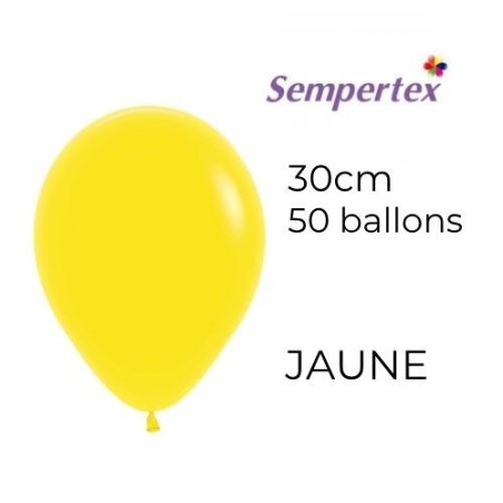 Ballons 11" – Jaune – Lot de 50 – Sempertex
