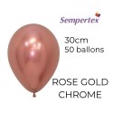 Ballons 11" – Rose Gold Chromé – Lot de 50 – Sempertex