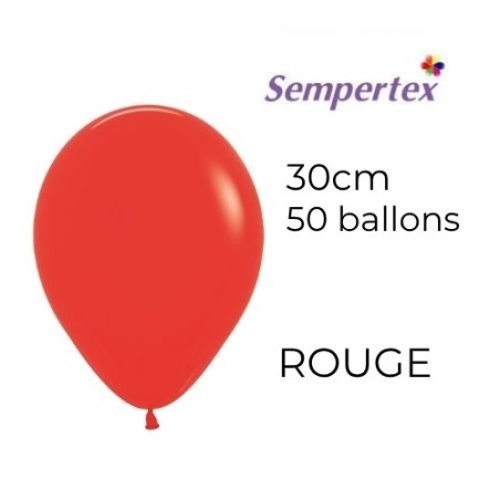 Ballons 11" – Rouge – Lot de 50 – Sempertex