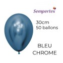 Ballons 11" – Bleu Chromé – Lot de 50 – Sempertex