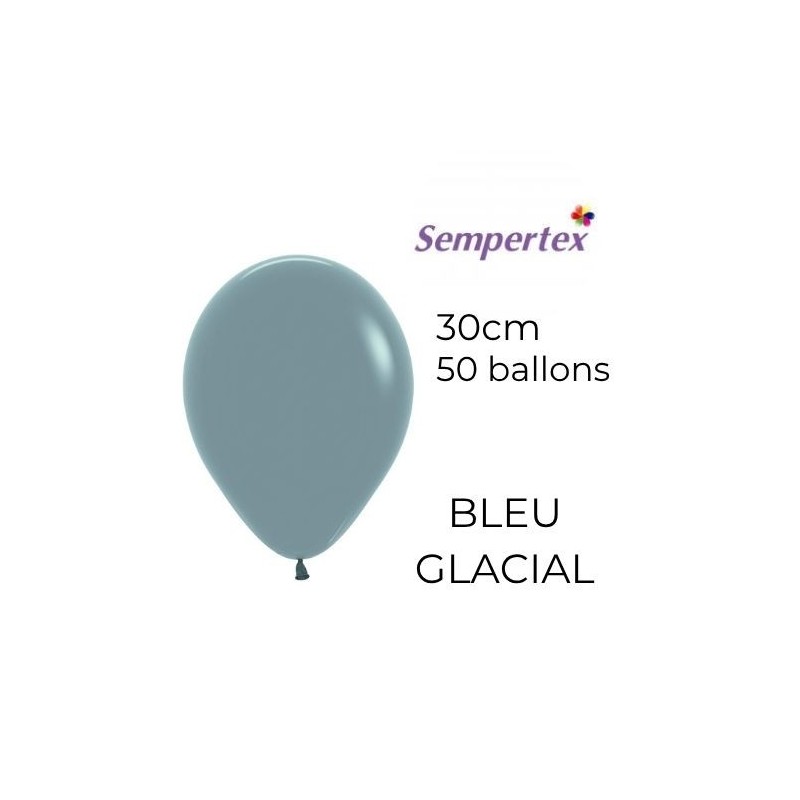 Ballons 11" – Bleu Glacial – Lot de 50 – Sempertex