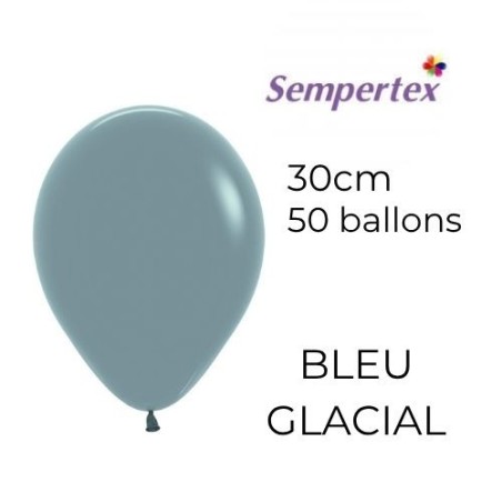 Ballons 11" – Bleu Glacial – Lot de 50 – Sempertex