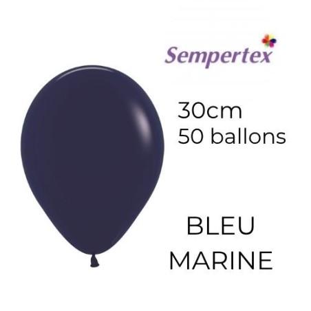 Ballons 11" – Bleu Marine – Lot de 50 – Sempertex
